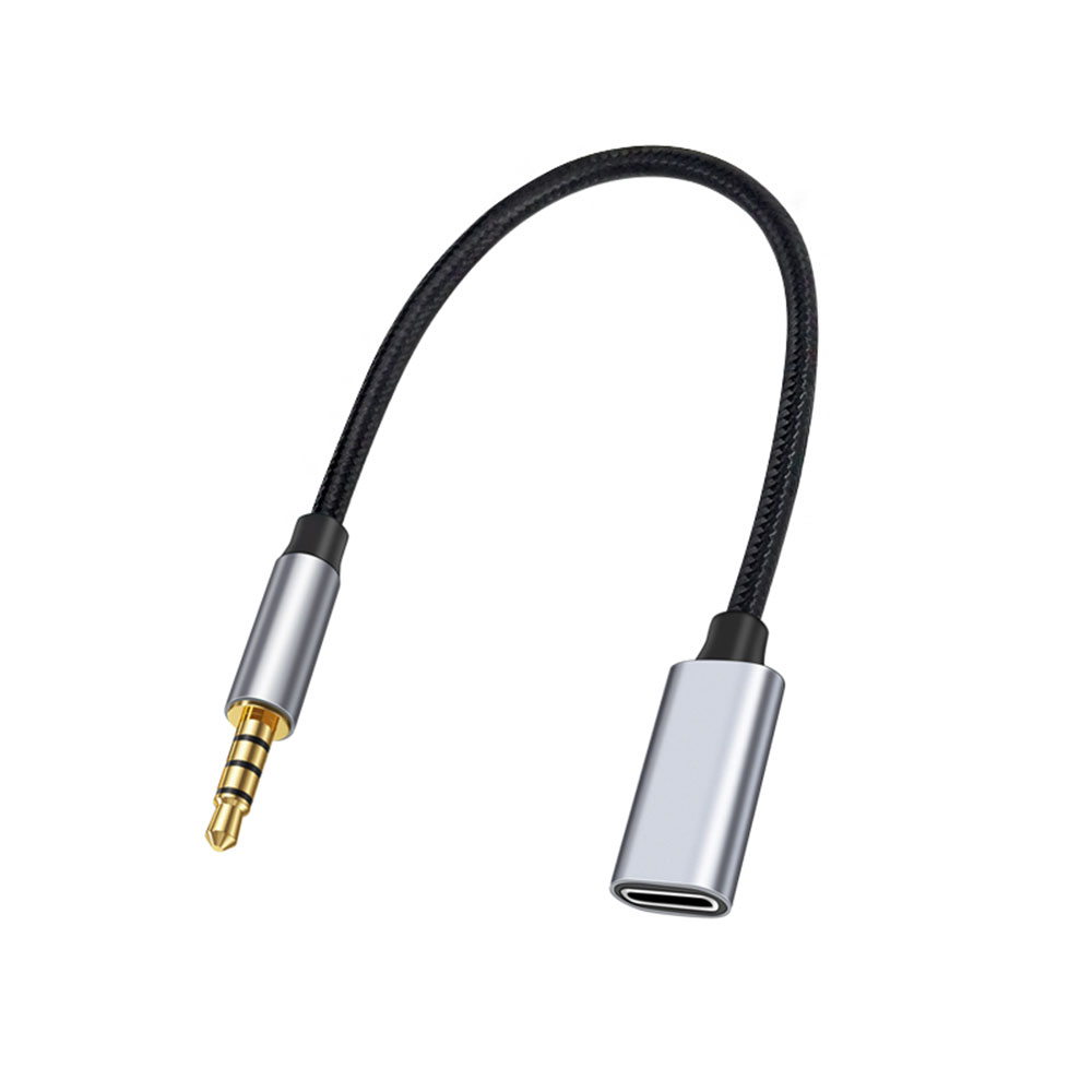Type C Wired Earphones With Mic - 3.5mm Male to Type-C Aux Audio