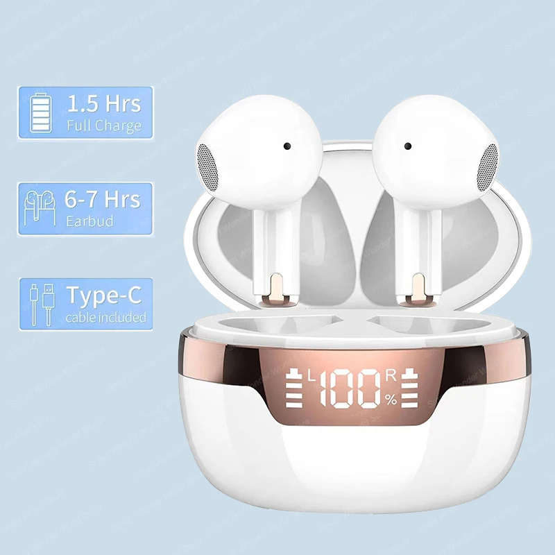J97 TWS Bluetooth Earphone Tru - đánh giá và giá Type C Wired Earphones With Mic