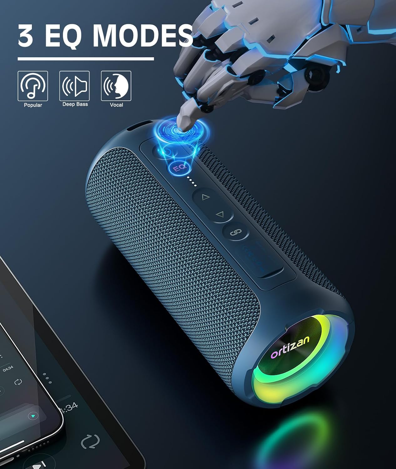 Ortizan Wireless Bluetooth Spe - đánh giá và giá Portable Bluetooth Speaker Waterproof Ipx7