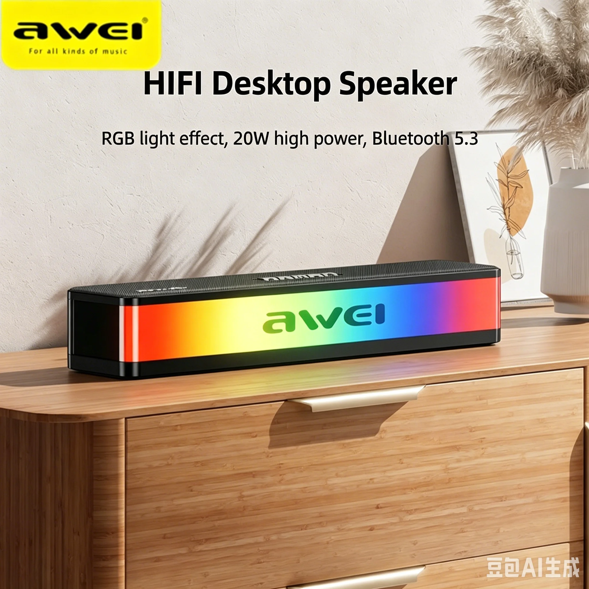 RGB Bluetooth Speakers Soundba - đánh giá và giá Rgb Computer Soundbar For Pc