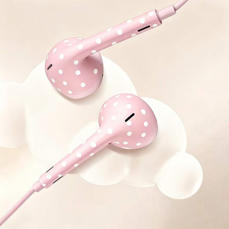 Cute Polka Dot Type‑c Wired Ea - đánh giá và giá Type C Wired Earphones With Mic