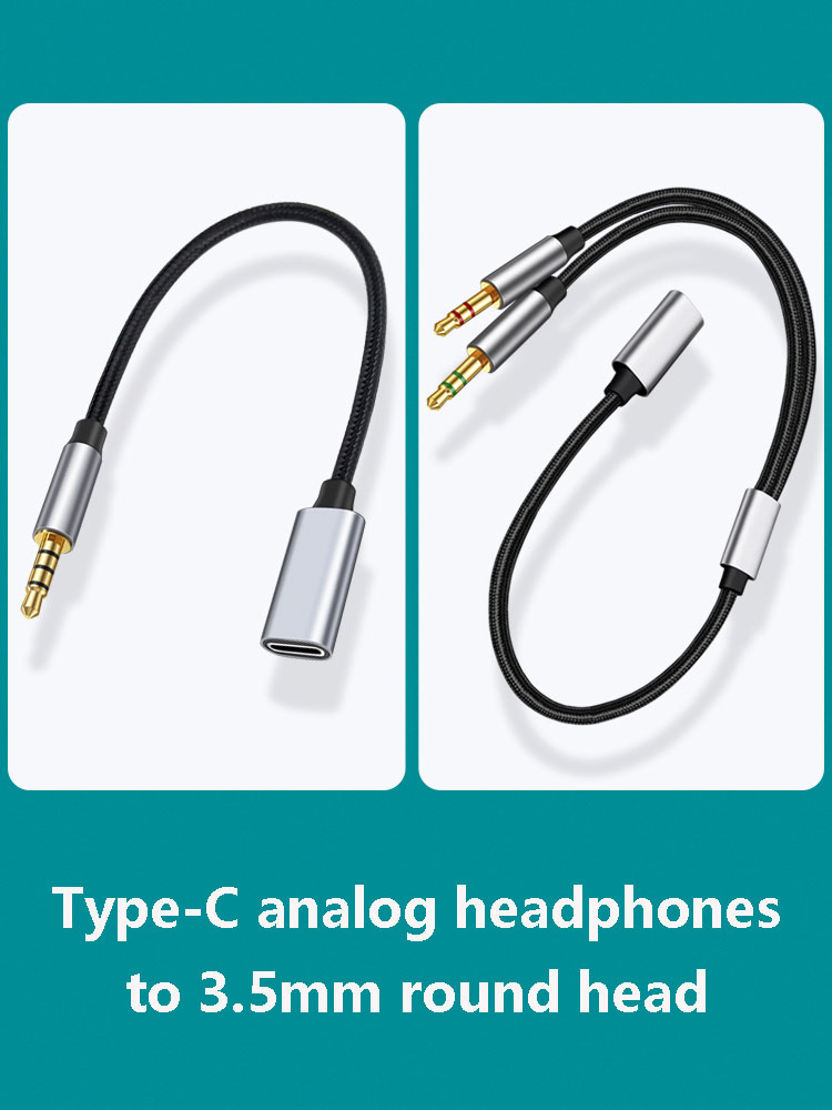3.5mm Male to Type-C Aux Audio - đánh giá và giá Type C Wired Earphones With Mic