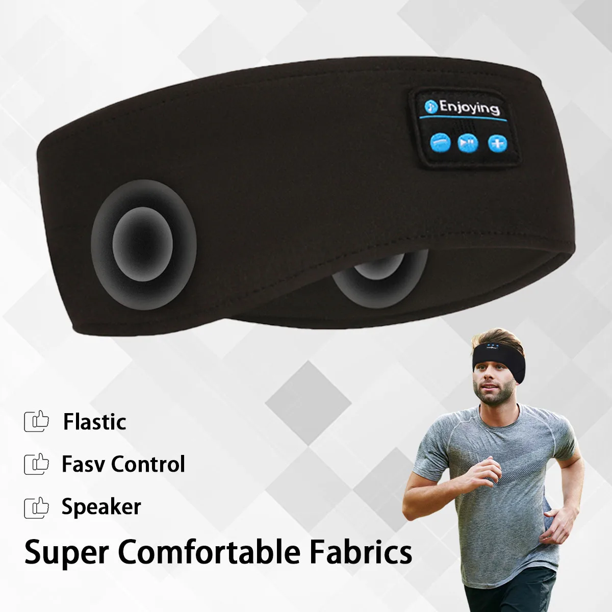 Bluetooth Earphones Sports Sid - đánh giá và giá Sleep Mask Headphones Bluetooth