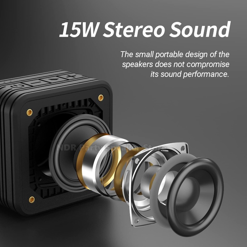 M10 15W Speaker BT 5.0 Portabl - đánh giá và giá Portable Bluetooth Speaker Waterproof Ipx7